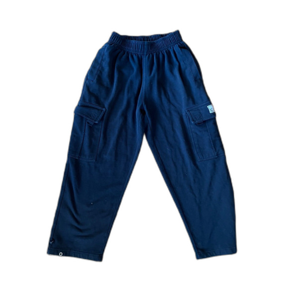 PRO CLUB Heavy Weight Black Cargo Skate Sweatpants Trousers   Mens Size Small - Picture 1 of 8